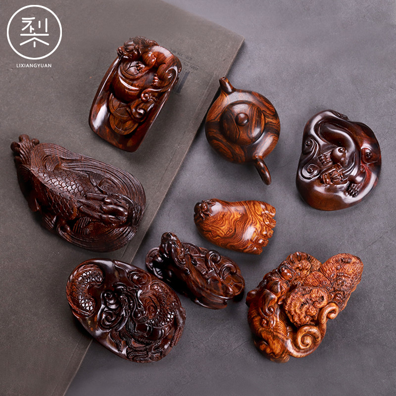 梨香院黄花梨物件把玩文玩小件雕刻木雕海南正宗木雕