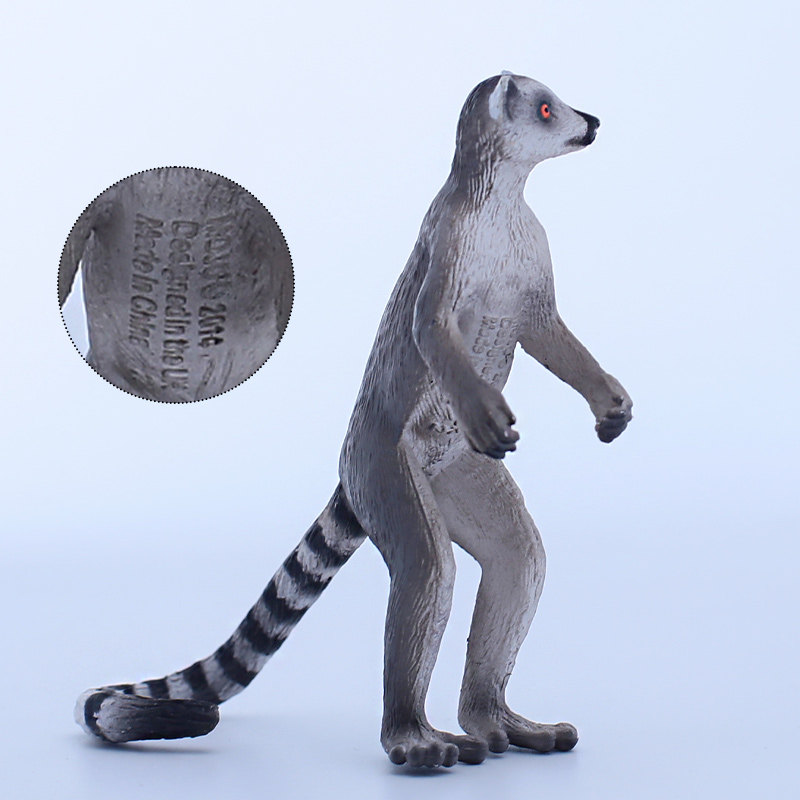 英国mojofun动物实心环尾狐猴野生动物模型儿童仿真仿真