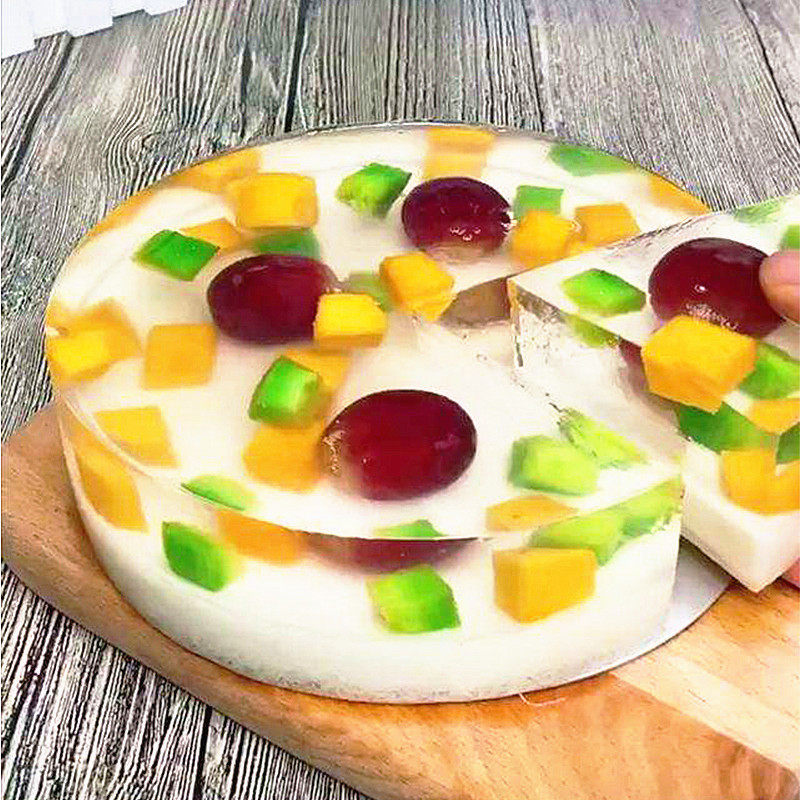 朱师傅水晶果冻1kg咖啡茶布丁烘焙蛋糕夹心奶茶果冻