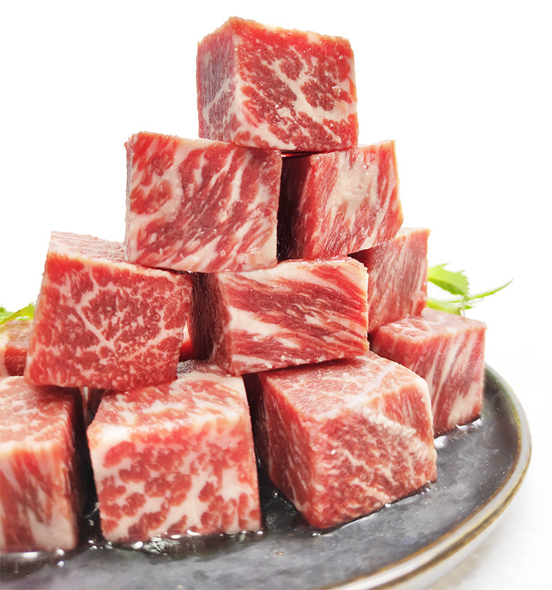 澳洲牛粒m89原切牛肉粒肉新鲜冷冻儿童牛排牛排