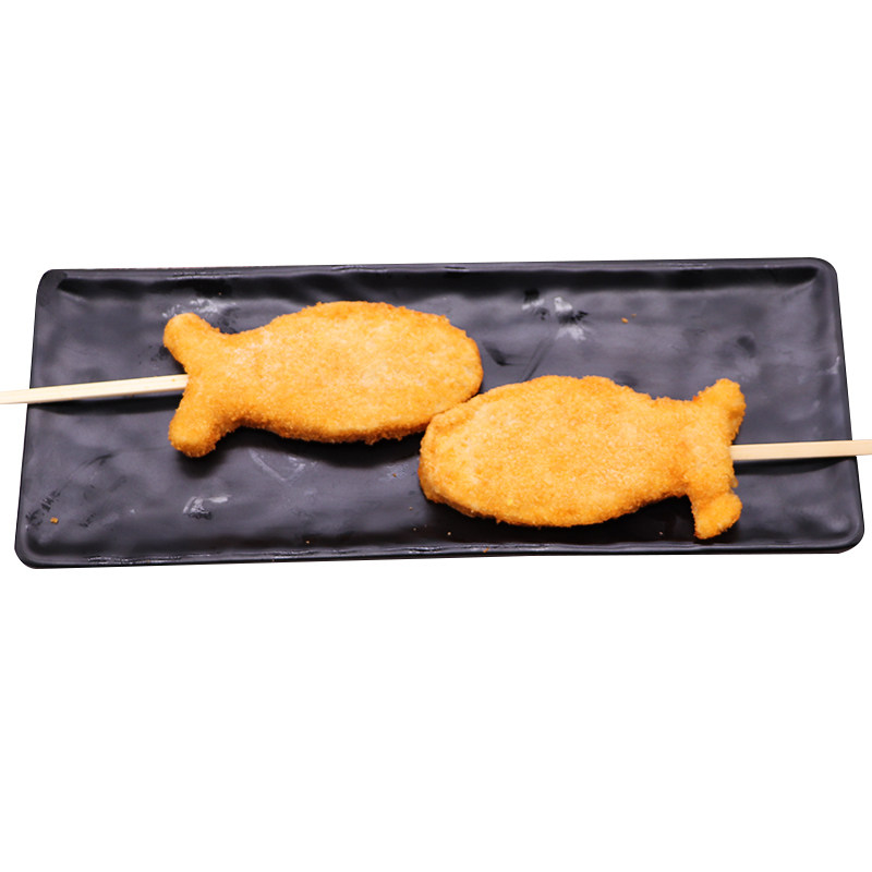 德邻小黄鱼排裹粉香酥鱼串15串8包商用冷冻鸡肉丸