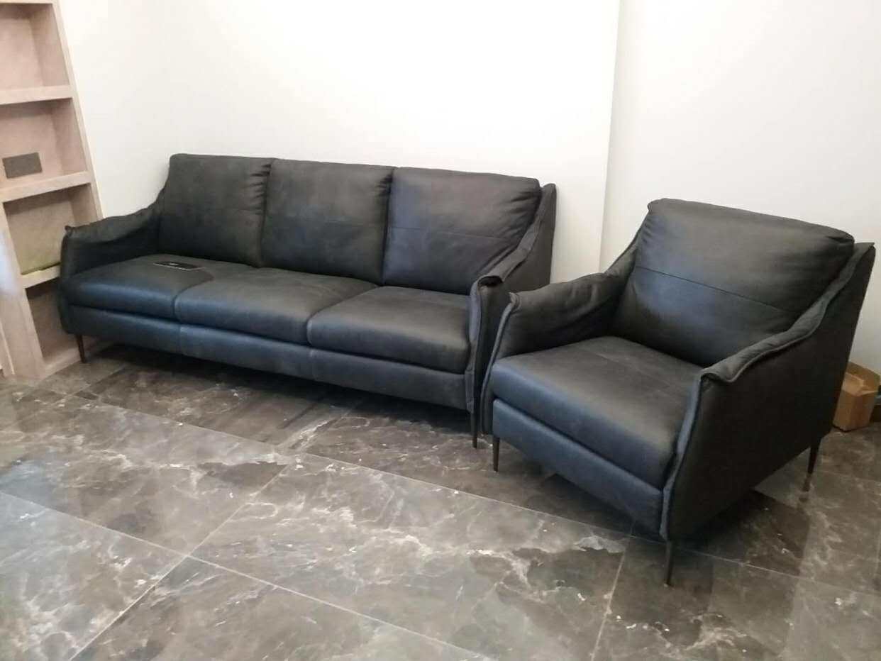 意大利夏图头牛皮真皮md沙发全皮专柜全系列t010皮艺沙发