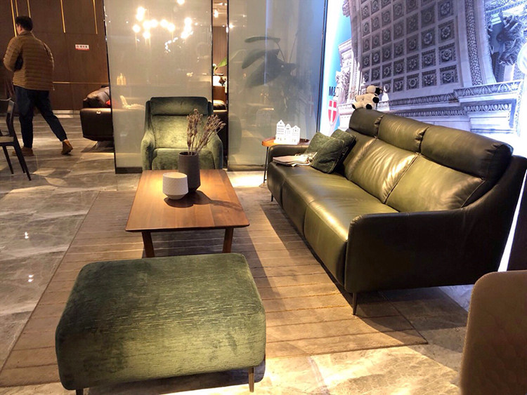 沙发夏图md家具t006t002意大利原装装进口头皮艺沙发