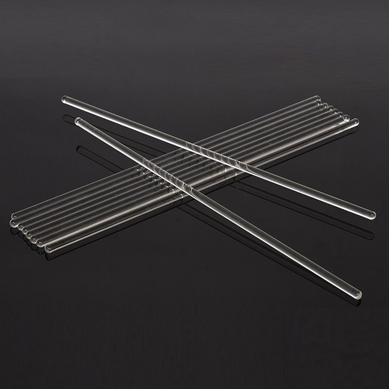 玻璃搅拌棒粗细细圆实心实验室玻棒20cm30cm手工玻璃棒