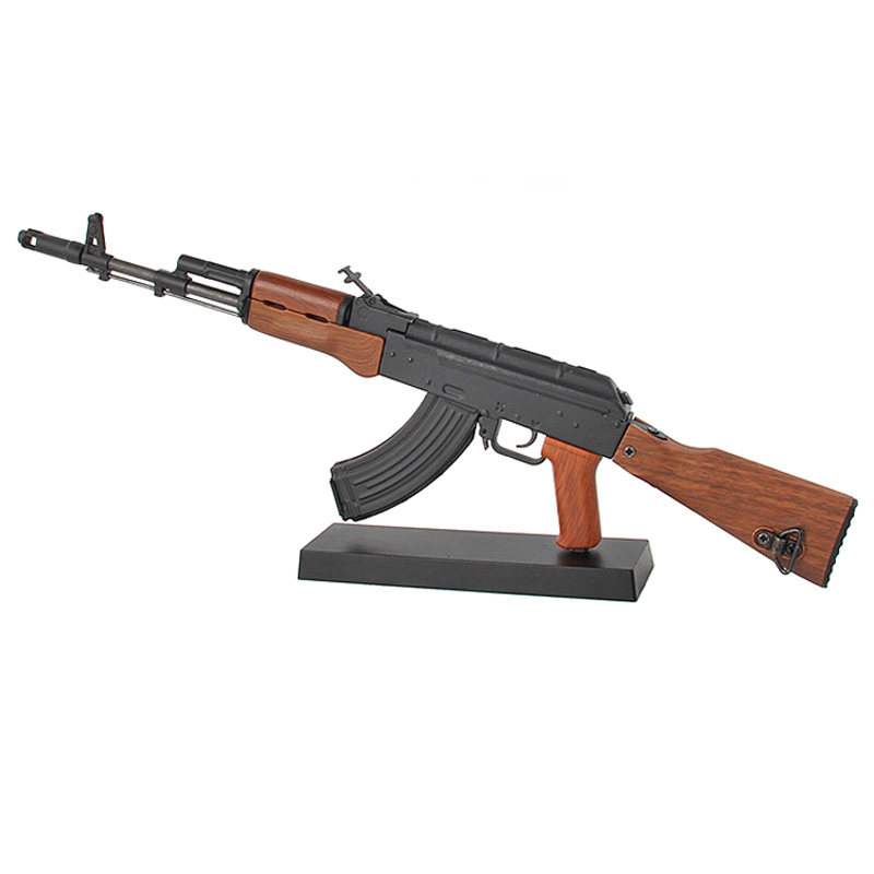 正品合金收藏模型ak47弹鼓突击步枪可拆卸组装其他模型玩具
