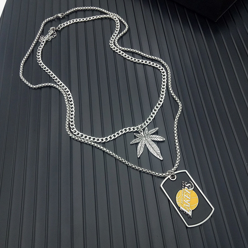 长款百搭简约钛钢毛衣链hiphop网红ins嘻哈吊坠街头项链男潮女款