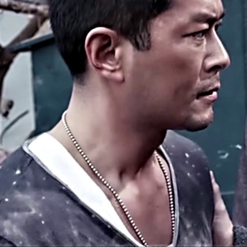 男士项链 古天乐同款项链 韩版时尚钛钢佛珠项链欧美长款 超个性