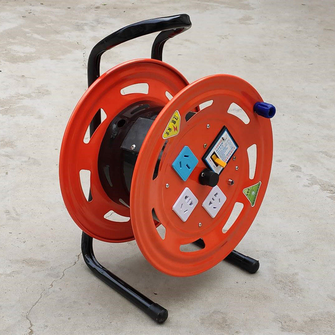 线盘空盘卷线器移动绕线盘电缆盘50米接线缆盘收线器线轴线盘插座