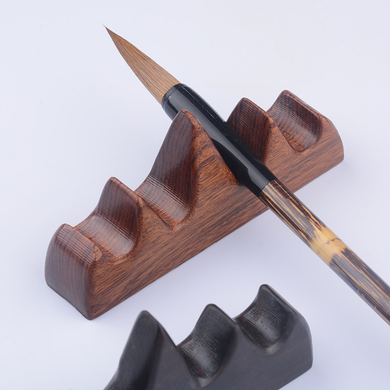 笔架毛笔笔山凤泊亭文房四宝摆件书房笔枕龙型笔托笔搁