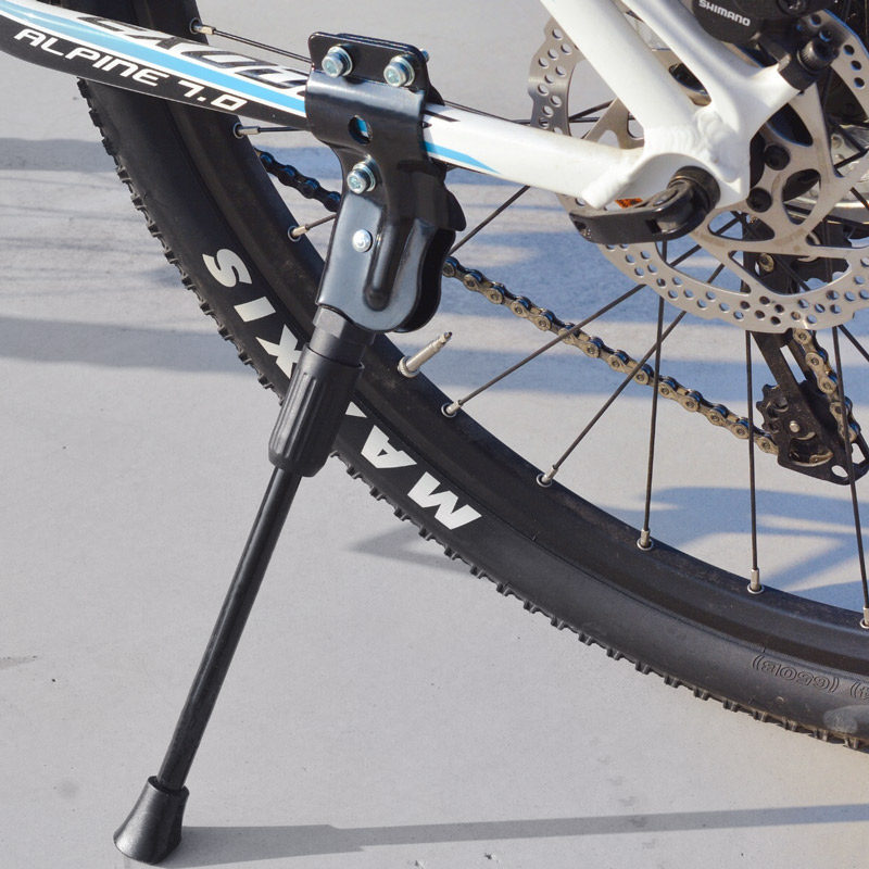 教授单车山地自行车脚撑 钢26寸防倒侧撑脚架 通用支撑脚停车支架