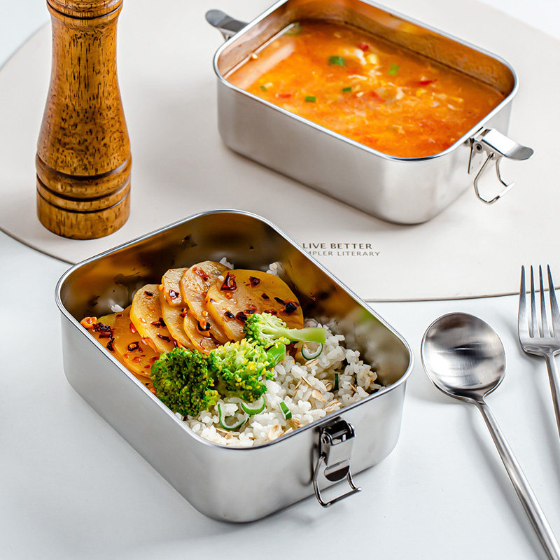 饭盒不锈钢耐热热带便当上班族学生食堂微波蒸饭饭盒