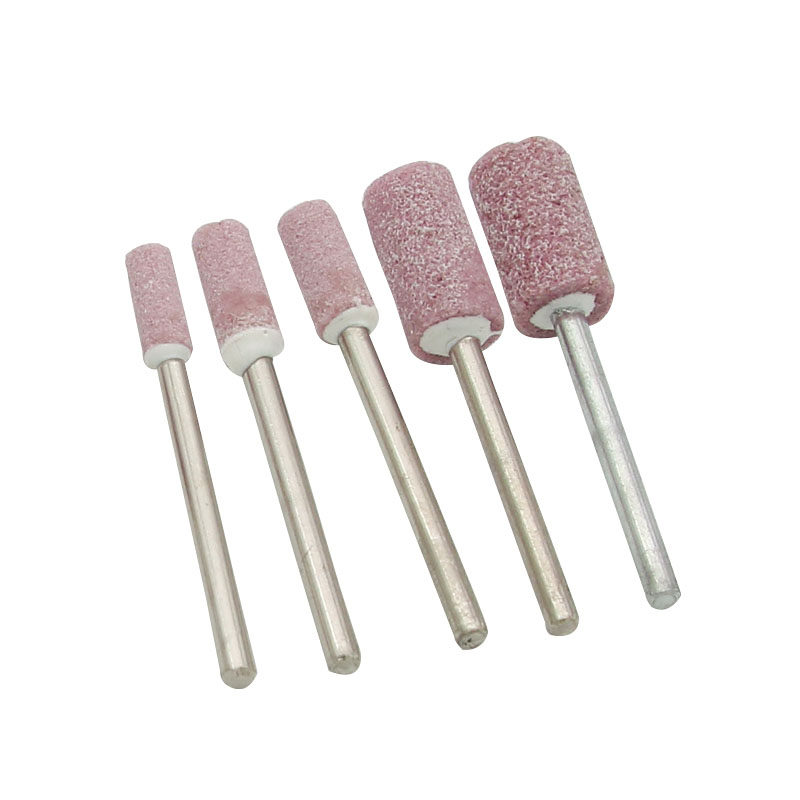 火石仔打磨头砂轮小磨头磨金属尖头圆柱形电动抛光100支套装3mm柄