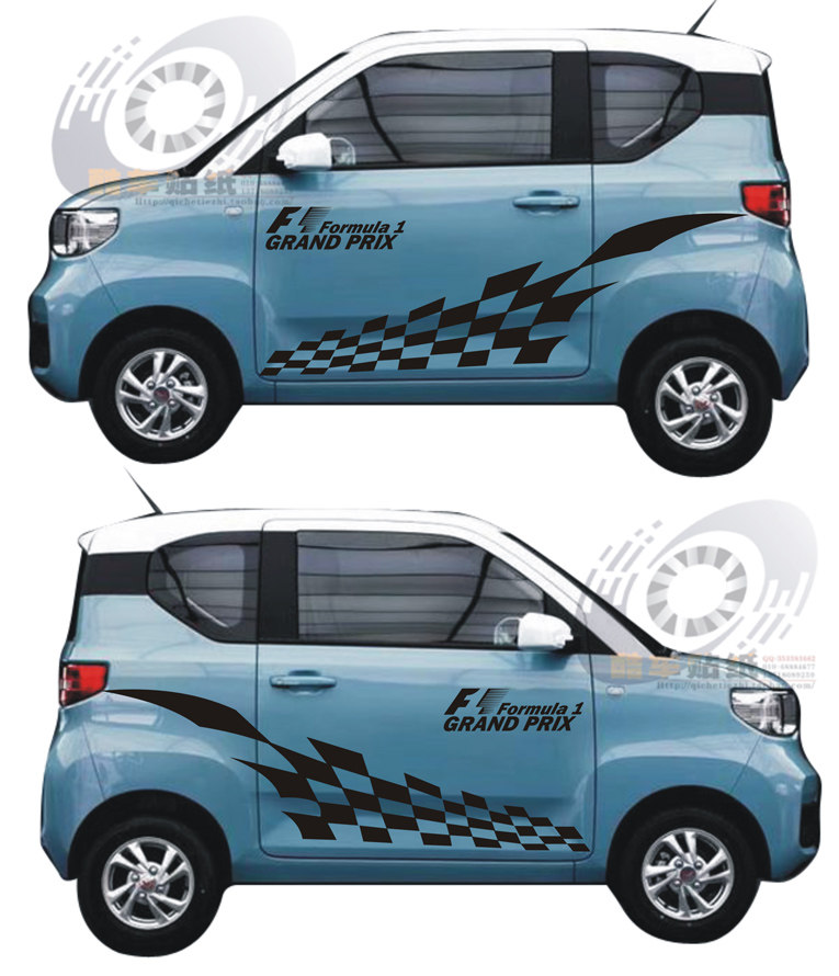 车贴五菱宏光mini个性造型装饰贴纸微型型车电动汽车装饰贴