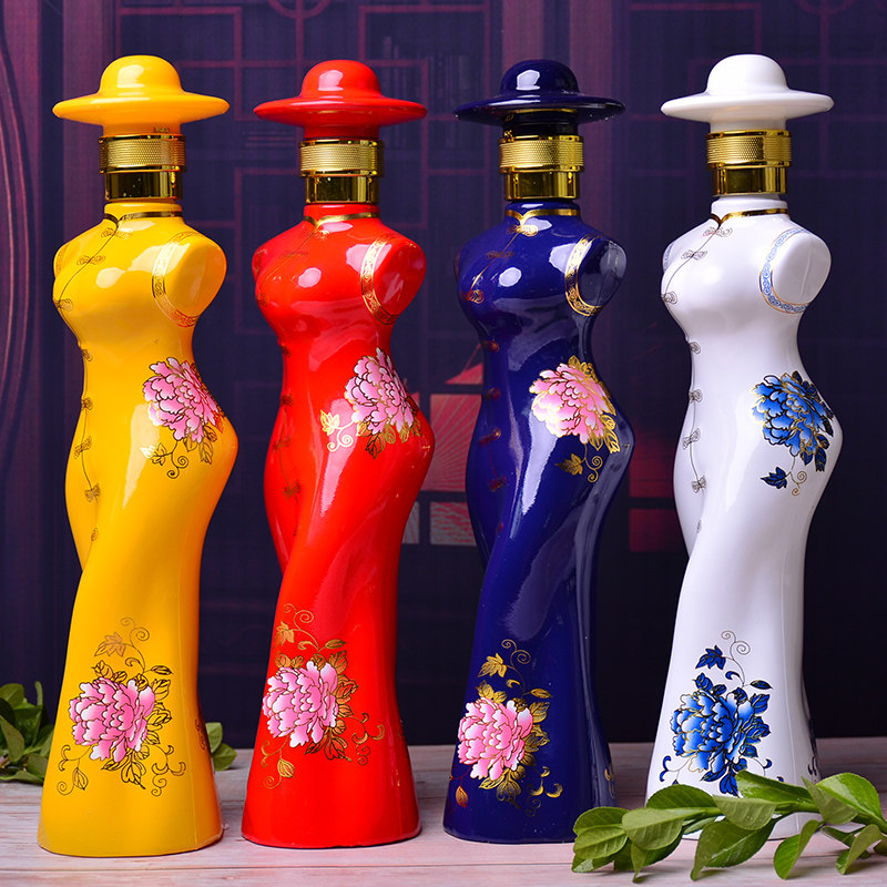 旗袍山西清香酒纯高度500ml53度杏花白酒整箱白酒