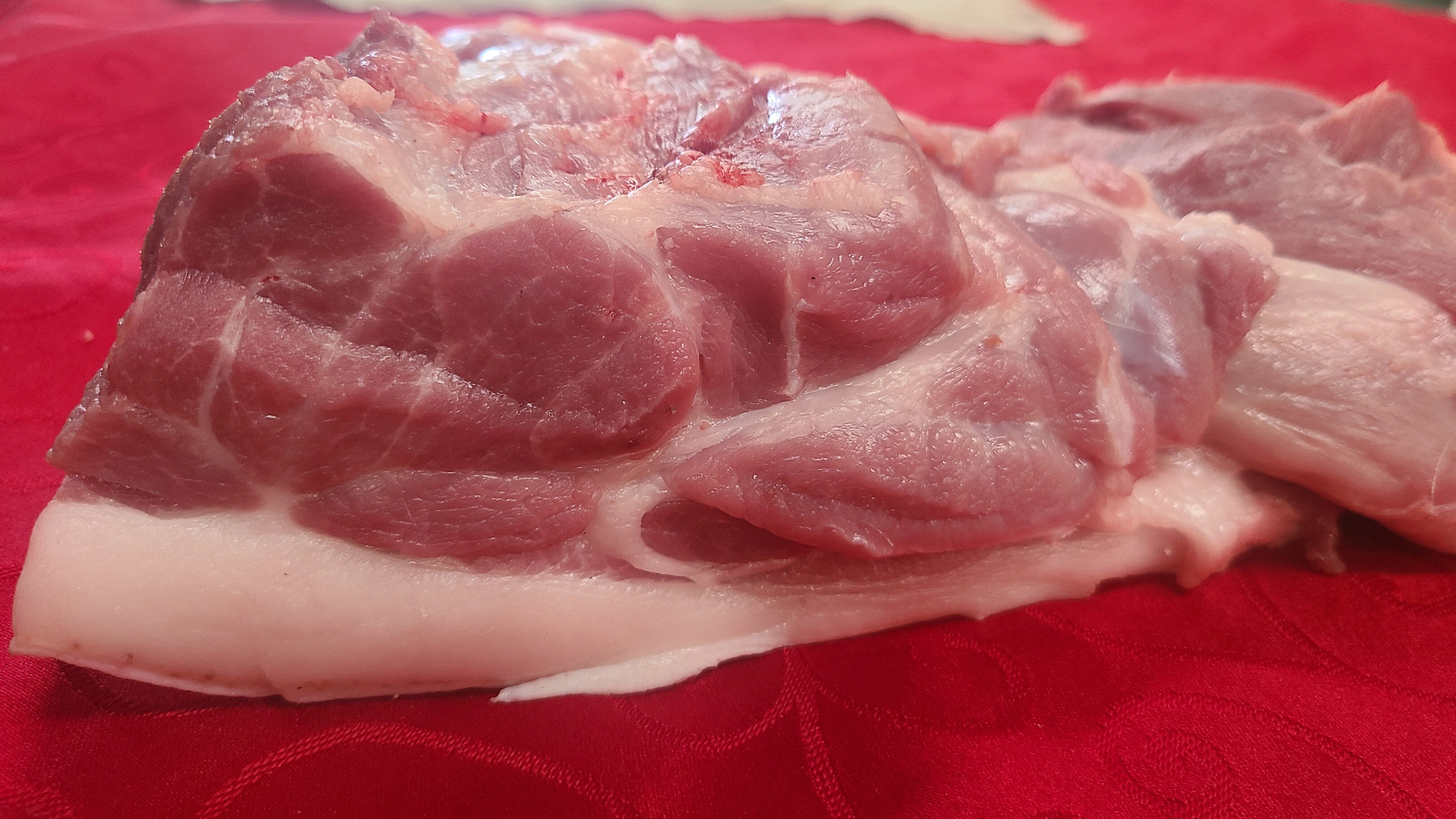 尖肉新鲜农户猪肉猪腿肉前腿2000g猪前后腿现杀生猪肉