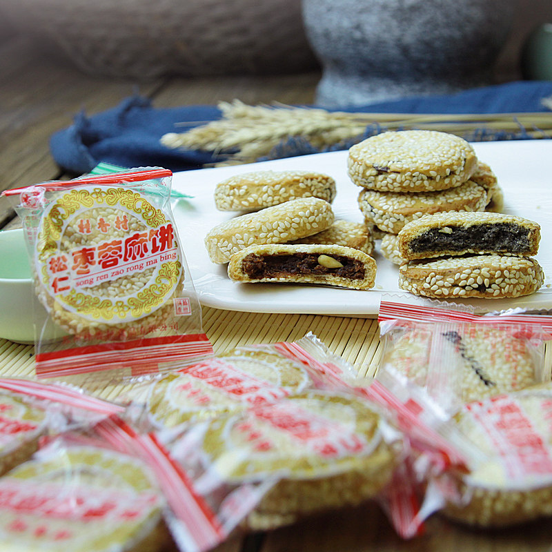 苏州老字号特产桂香香村松仁枣泥麻饼葱油椒盐传统中式糕点