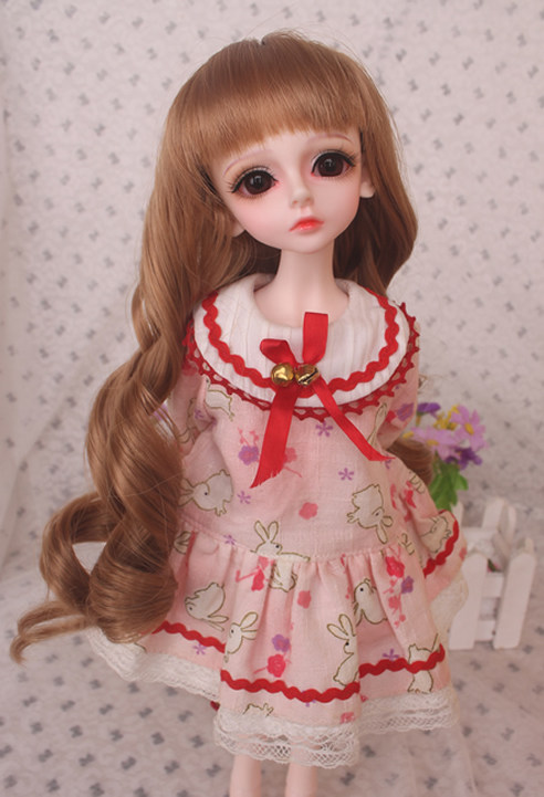 娃娃bjdsd刘海卷发bjd娃娃