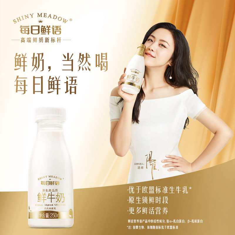 蒙牛每日鲜语纯牛奶250ml巴氏杀菌鲜牛奶儿童营养低温奶