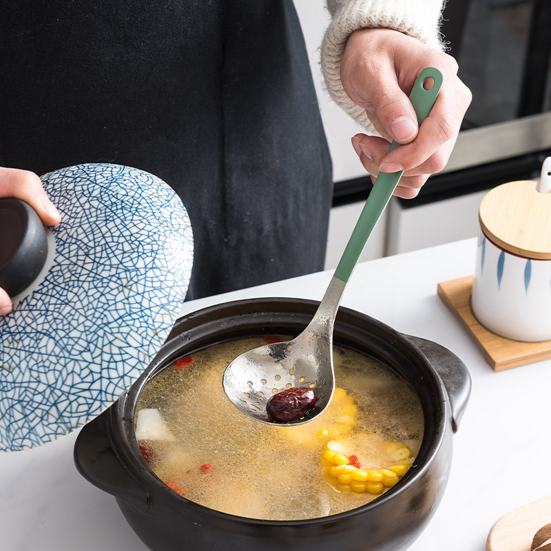 大号汤勺不锈钢家用厨房长柄盛汤勺子粥勺稀饭汤勺