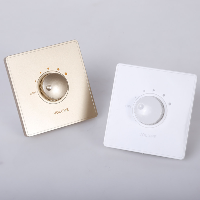 调音开关音控面板背景音乐定阻喇叭音量控制双声声道背景音乐控制器