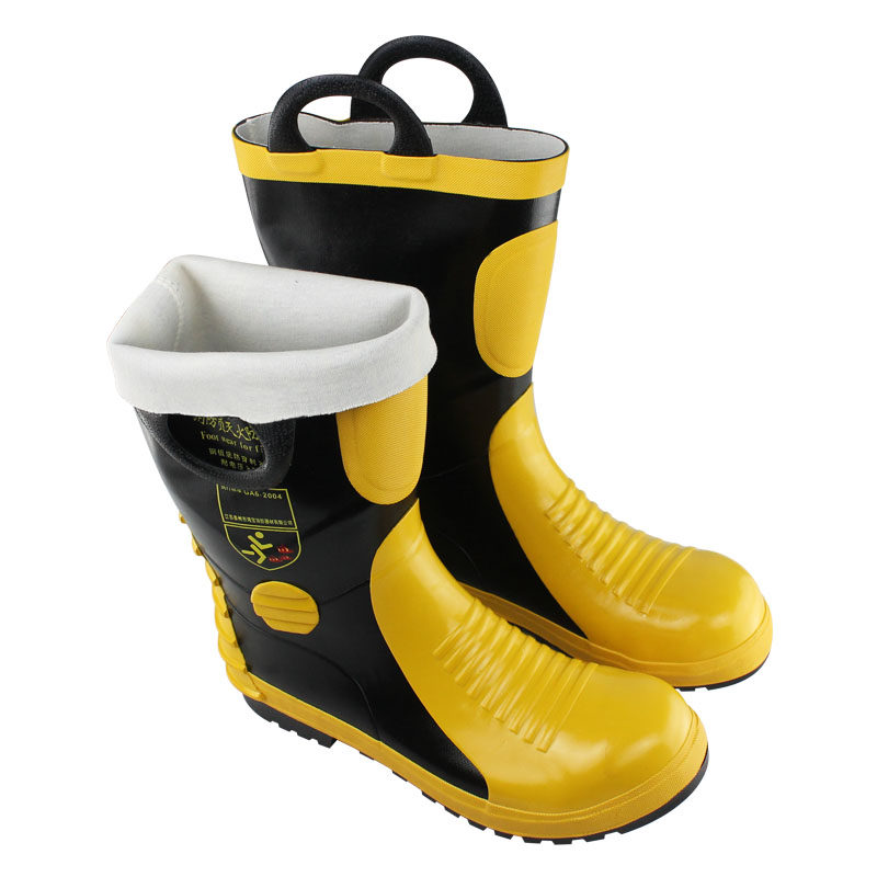 消防战斗靴专用雨鞋防护水鞋耐高温防火扑火抢险救援比武97款02式