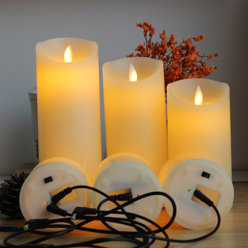 充电led电子蜡烛摇摆usb接口仿真婚礼酒吧蜡烛