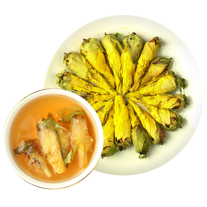 金花葵干花秋葵花茶京兰葵野生泡茶糖友便秘茶山锦葵中药材养生茶