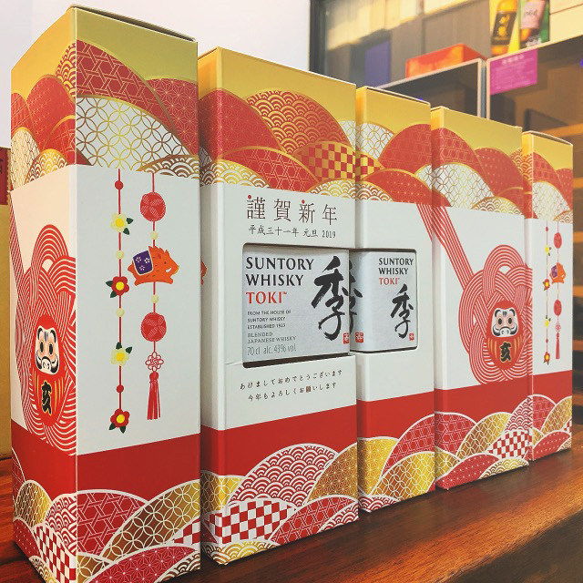 日本进口三得利toki 季 威士忌山崎白州知多调和洋酒 正品 礼盒装