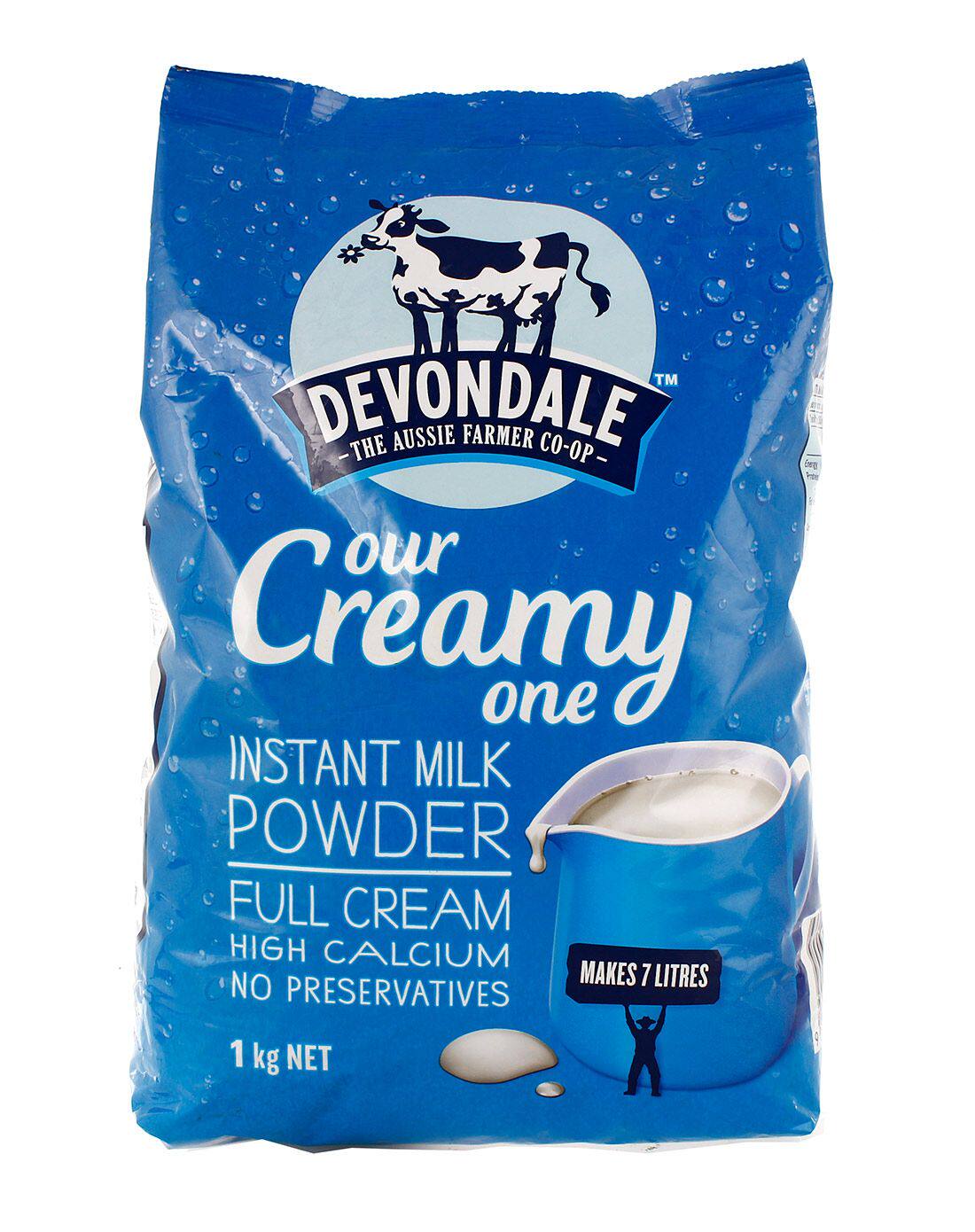 现货澳洲进口devondale德运奶粉全脂孕妇高钙1kg全家营养奶粉