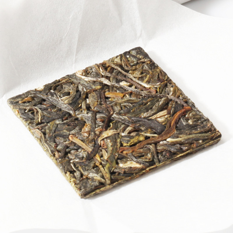 云南勐库古树普洱茶生茶薄片纯料8克迷你你方普洱