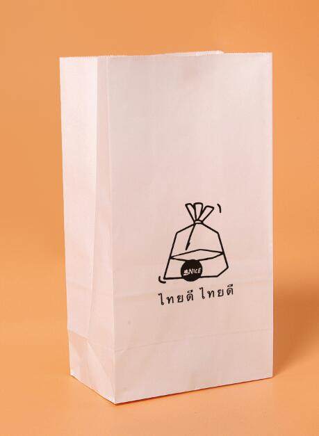 纸袋白色牛皮牛皮纸食品外卖打包面包蛋糕点心礼品袋