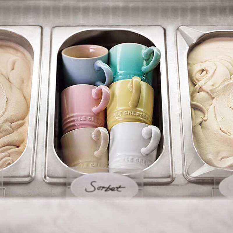 马克法国酷彩lecreuset陶瓷350ml彩虹杯水水杯马克杯