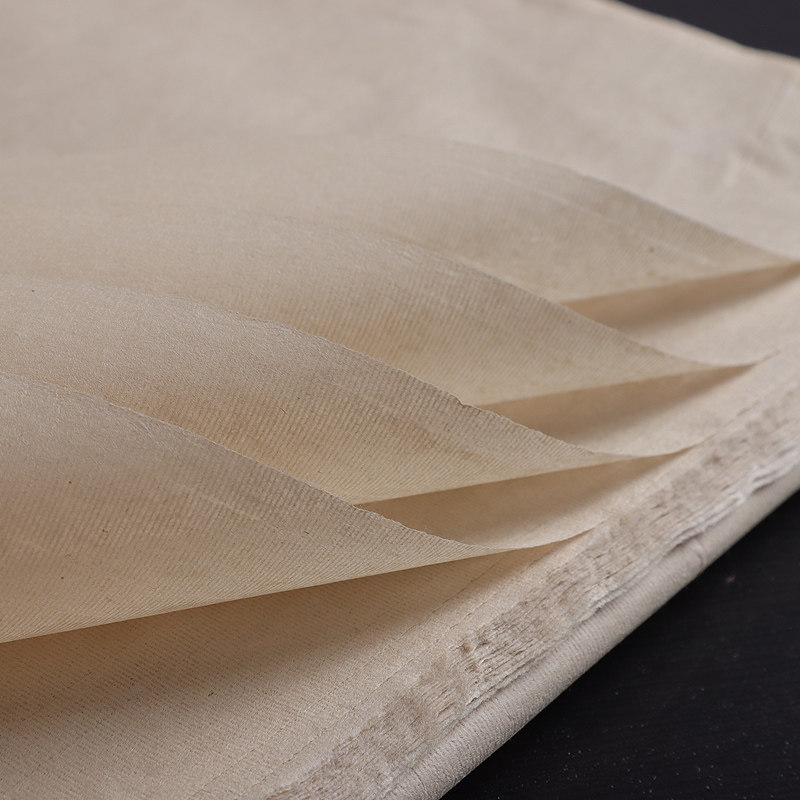 蝉翼宣纸长卷蝉衣毛边纸小楷书法半生熟纸薄纸书法临摹宣纸扎花宣