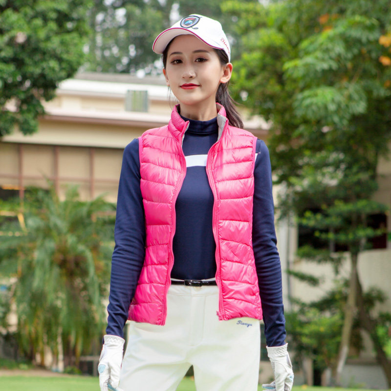 高尔夫服装秋冬季女装羽绒马甲2020年新款保暖运动高尔夫服装