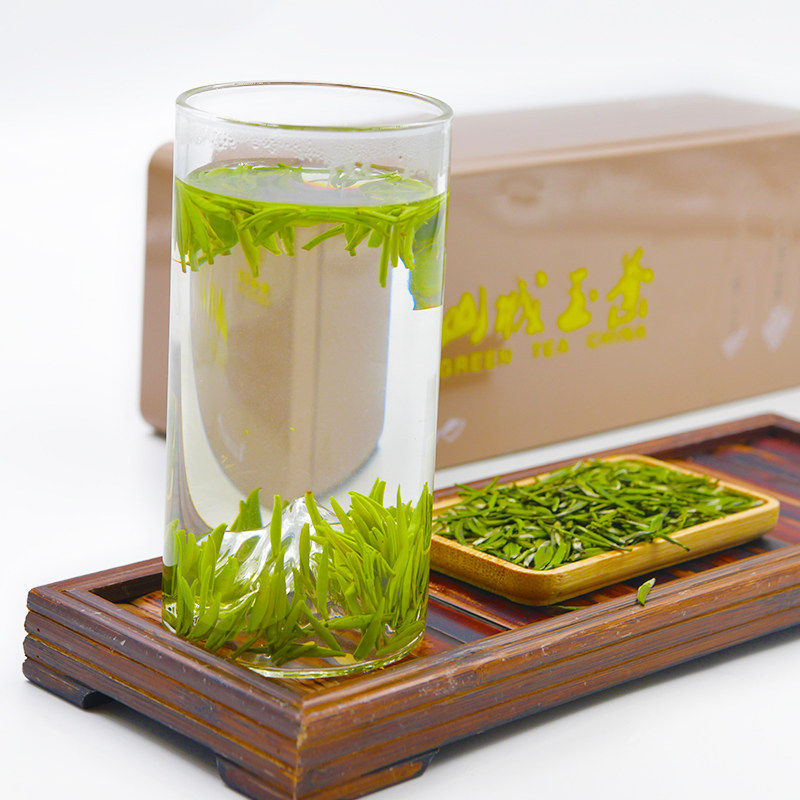 山城磁器礼盒静心特级2021年玉叶茶叶绿茶明前其它绿茶