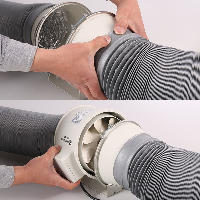 铝箔伸缩软管排风排气管100-300厕所排气扇通风管油烟机室内新风系统