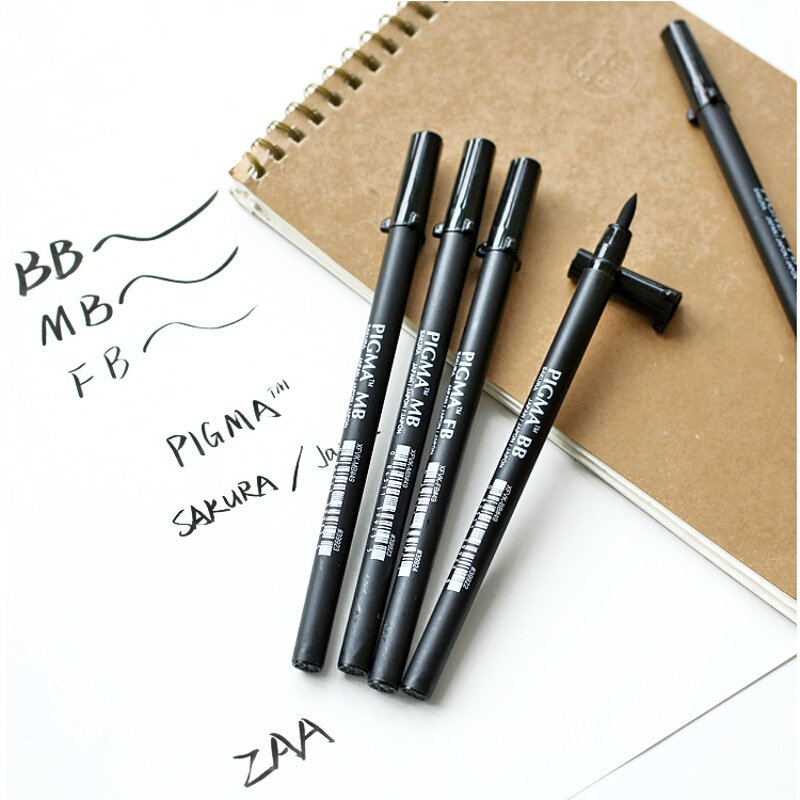 秀丽书法毛笔软头日本樱花书法艺术软笔手绘练字专用勾线笔