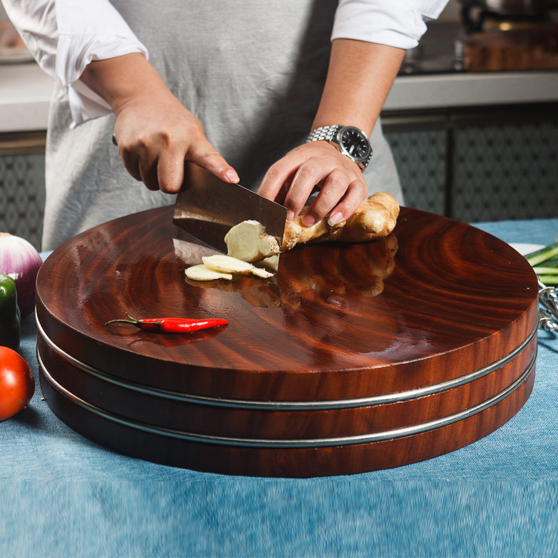 菜板铁木砧板饭店食堂专用切菜酒店加大加厚砧板