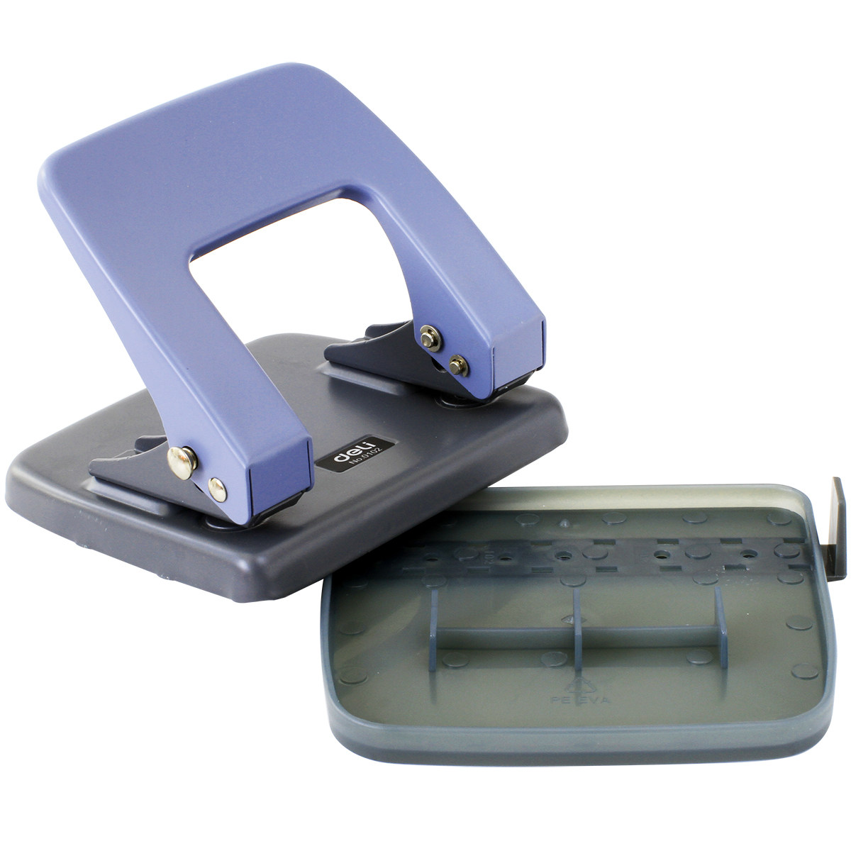 得力办公双孔20张打洞圆孔纸张a4活页公用打孔机