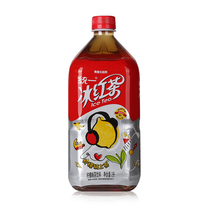正品新货统一冰红茶1000ml8瓶畅饮经典柠檬味大瓶茶饮料