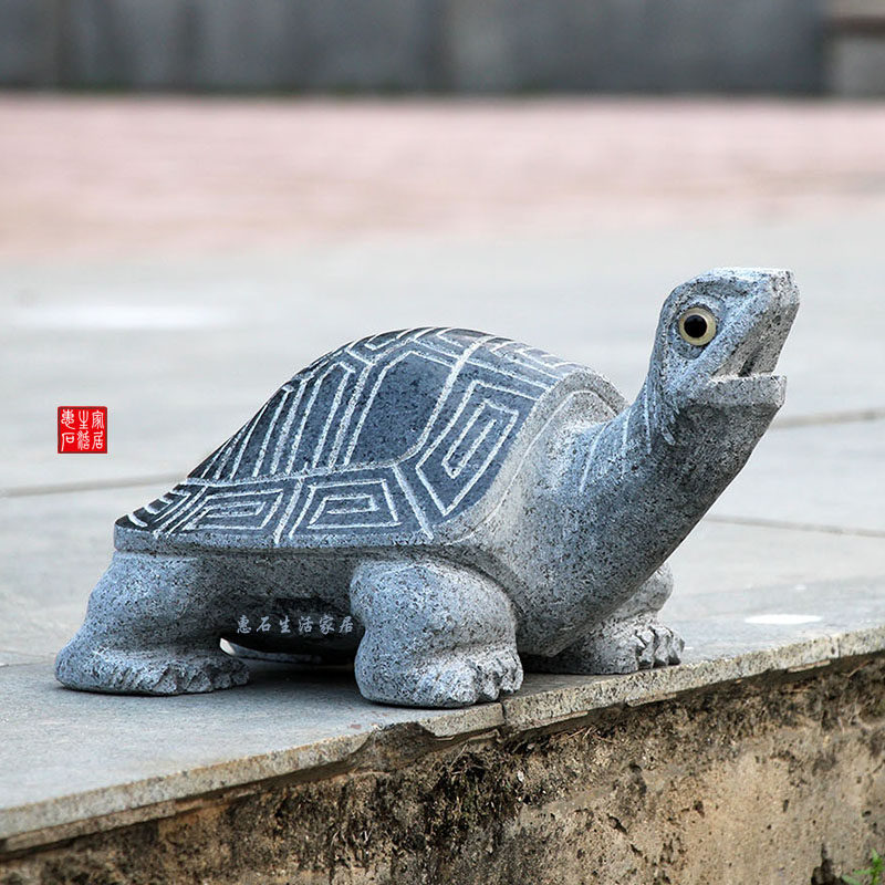 景观喷水乌龟石雕雕刻水景喷泉石龟装饰摆设石雕