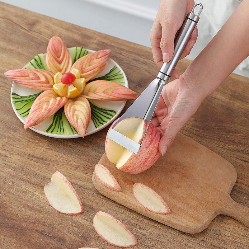 苹果推刀不锈钢水果专用食品雕刻模具厨房餐厅水果分割器