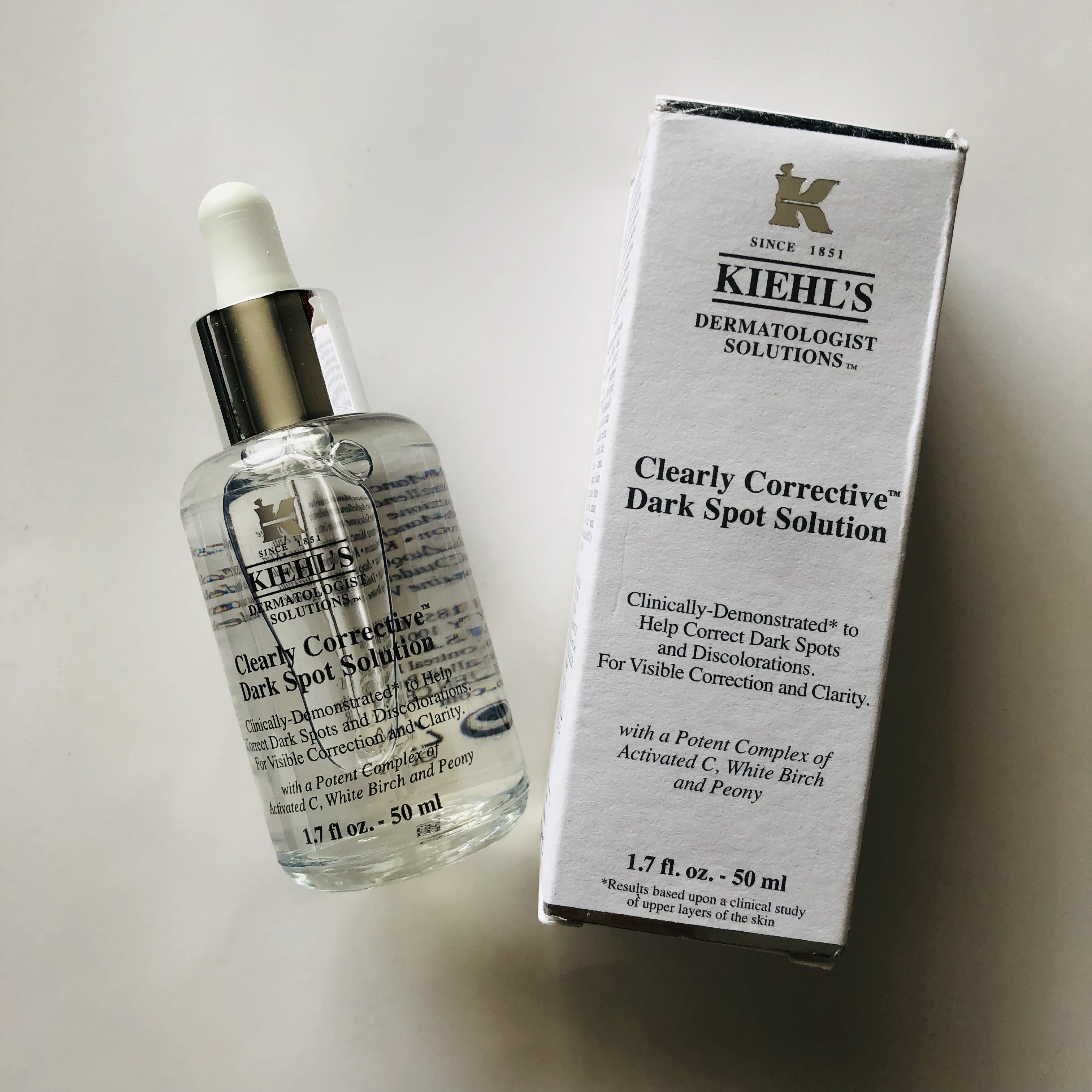 科颜氏焕白亮肤淡斑精华液安白瓶面部美白淡化痘印液态精华