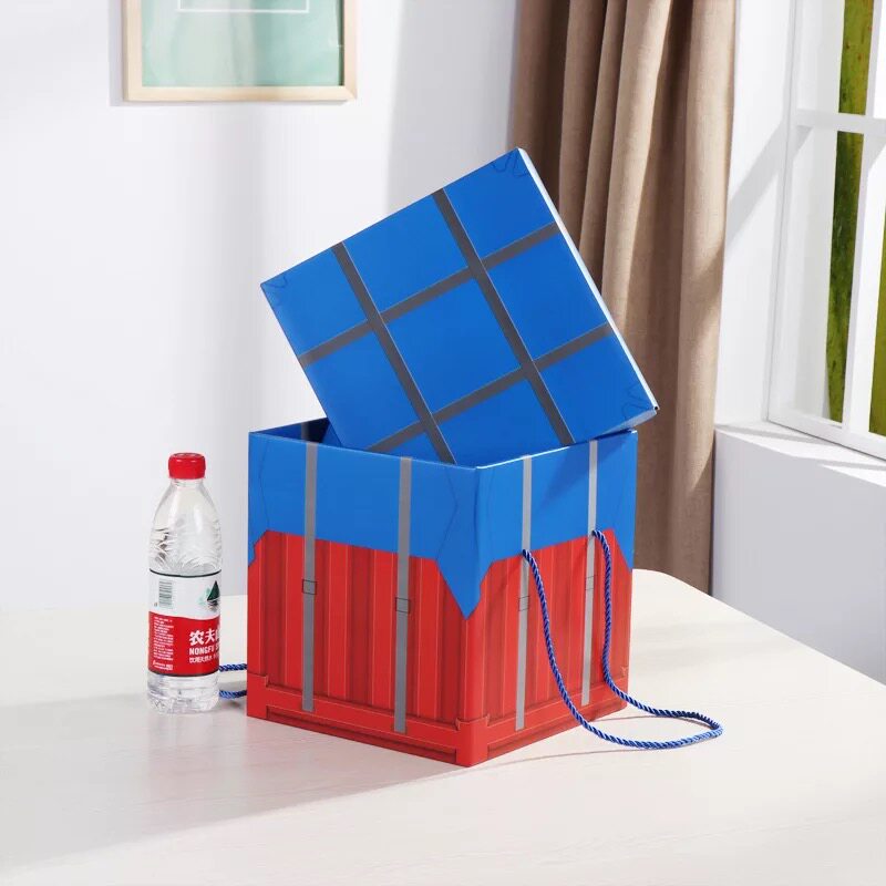 创意礼盒包装零食空投礼物礼品盒生日吃鸡手提糖盒