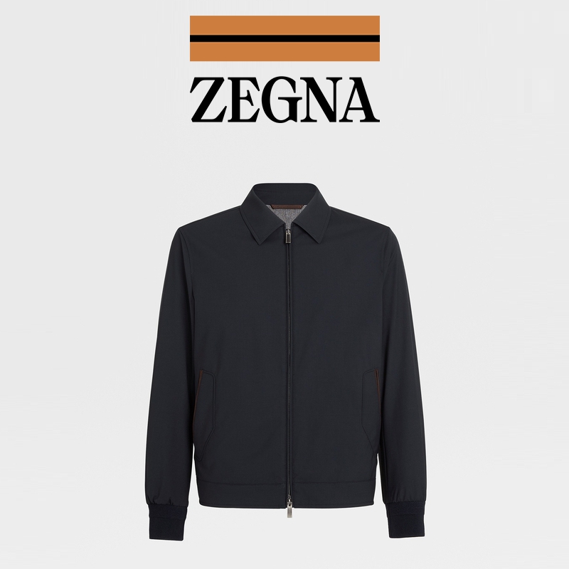 ZEGNA杰尼亚男装 经典款Trofeo™ Elements衬衫夹克男士夹克外套