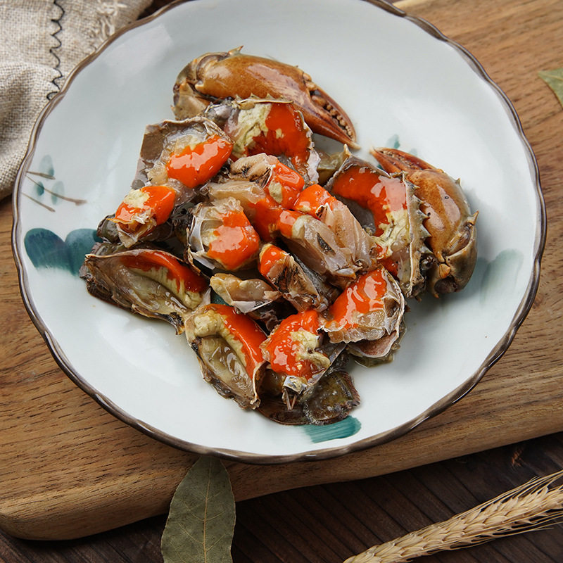 红膏酱青500g即食宁波腌制大号咸蟹三门酱香青蟹