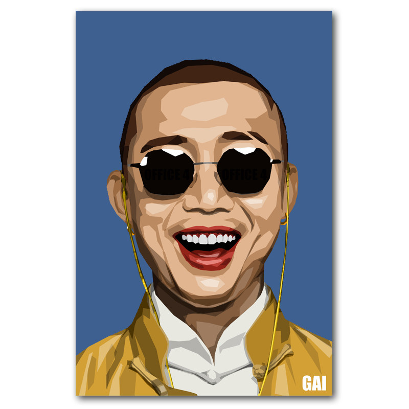 周延gai专辑封面海报gosh嘻哈说唱歌手照片现代装饰画