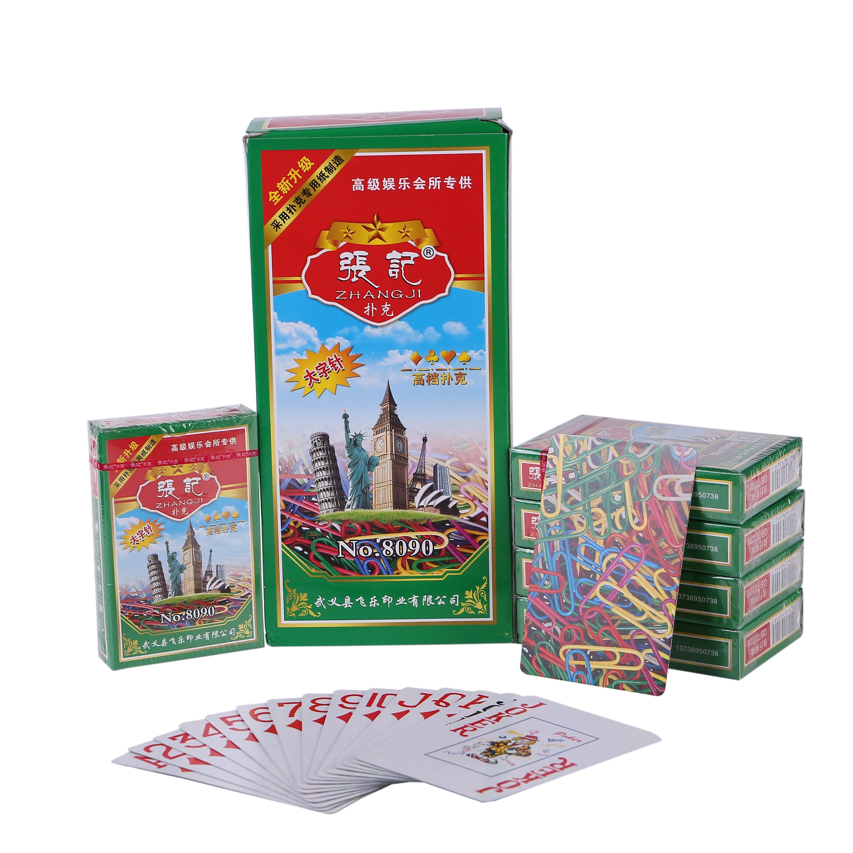 扑克牌老年人10副大字便宜创意纸牌整箱100副张记扑克
