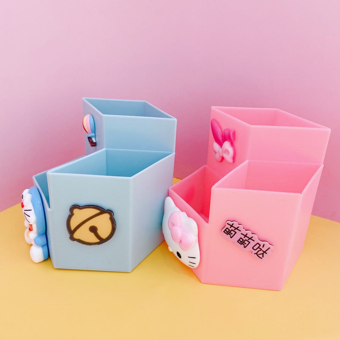 创意可爱卡通笔筒少女心儿儿童时尚学生桌面笔筒