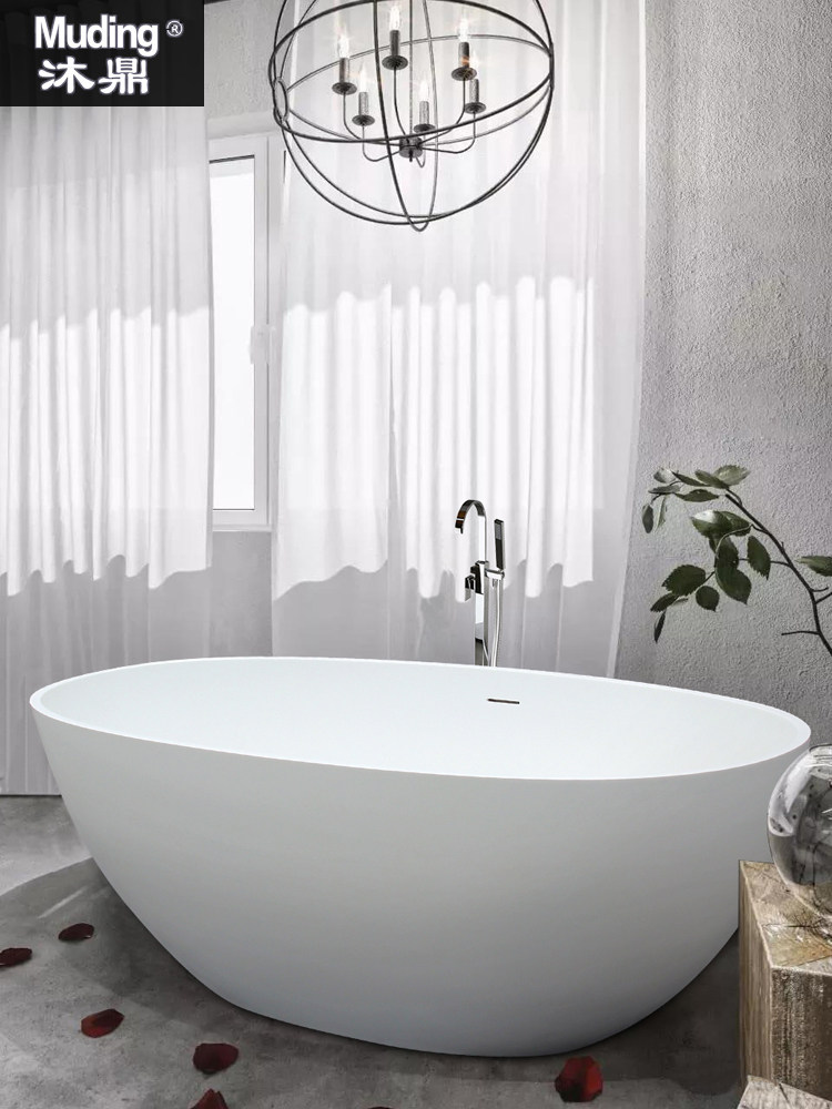 人造浴盆欧式卫生间澡池洗澡民宿酒店独立式石浴缸普通浴缸